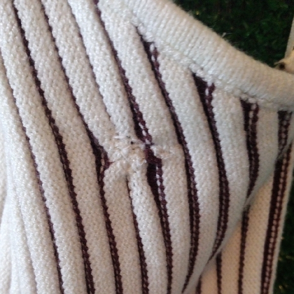 Striped Black and White Cut-Out Dress - Picture 4 of 4